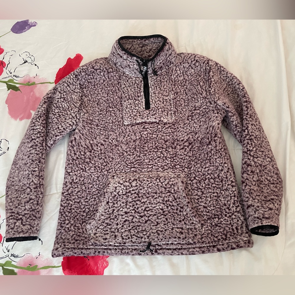 Victoria's Secret PINK - light purple comfy Pullover thick matted fleece medium